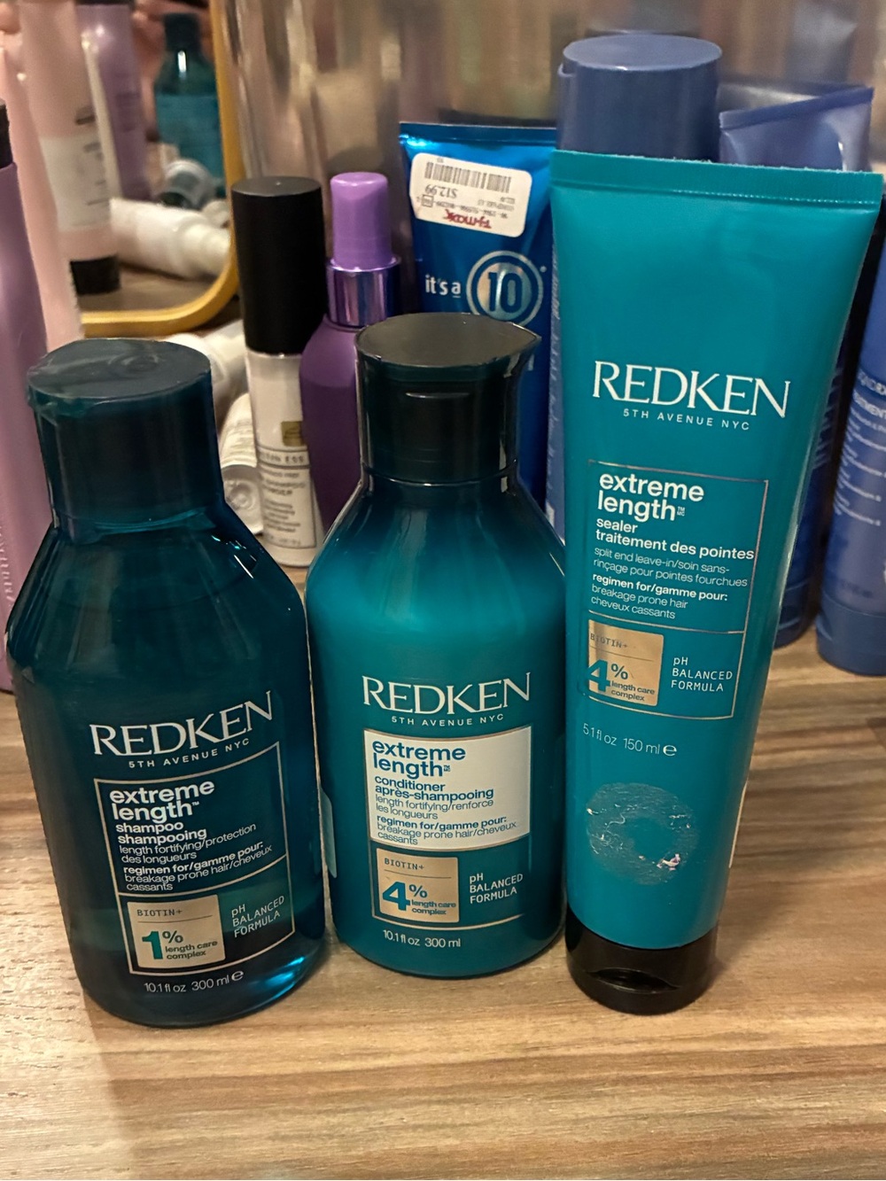 Redken Extreme Length Shampoo Conditioner & Sealer Bundle NEW